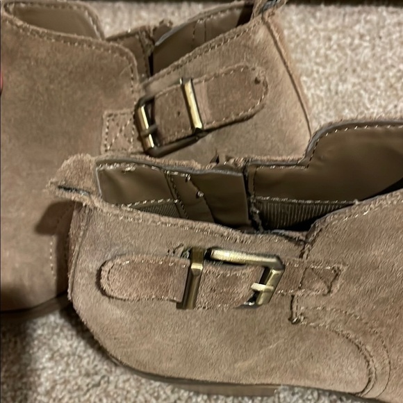 Sonoma Tan Ankle Booties with Decorative Buckle - Picture 3 of 9